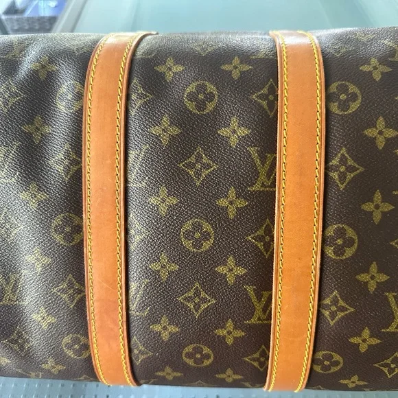 Louis Vuitton Monogram LV Keepall 45 handbag Brown Travel Duffle Bag. A Beauty! - Picture 14 of 17